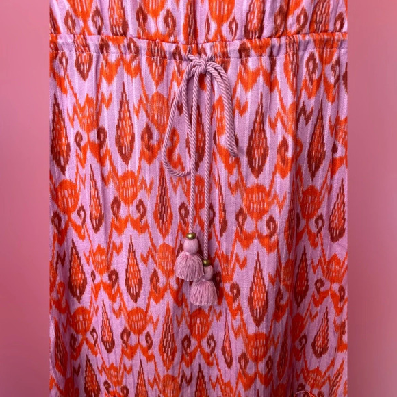 Figue Tahlia Ruffle Pink High-low Dress Size XS Flutter Sleeve - Picture 9 of 11